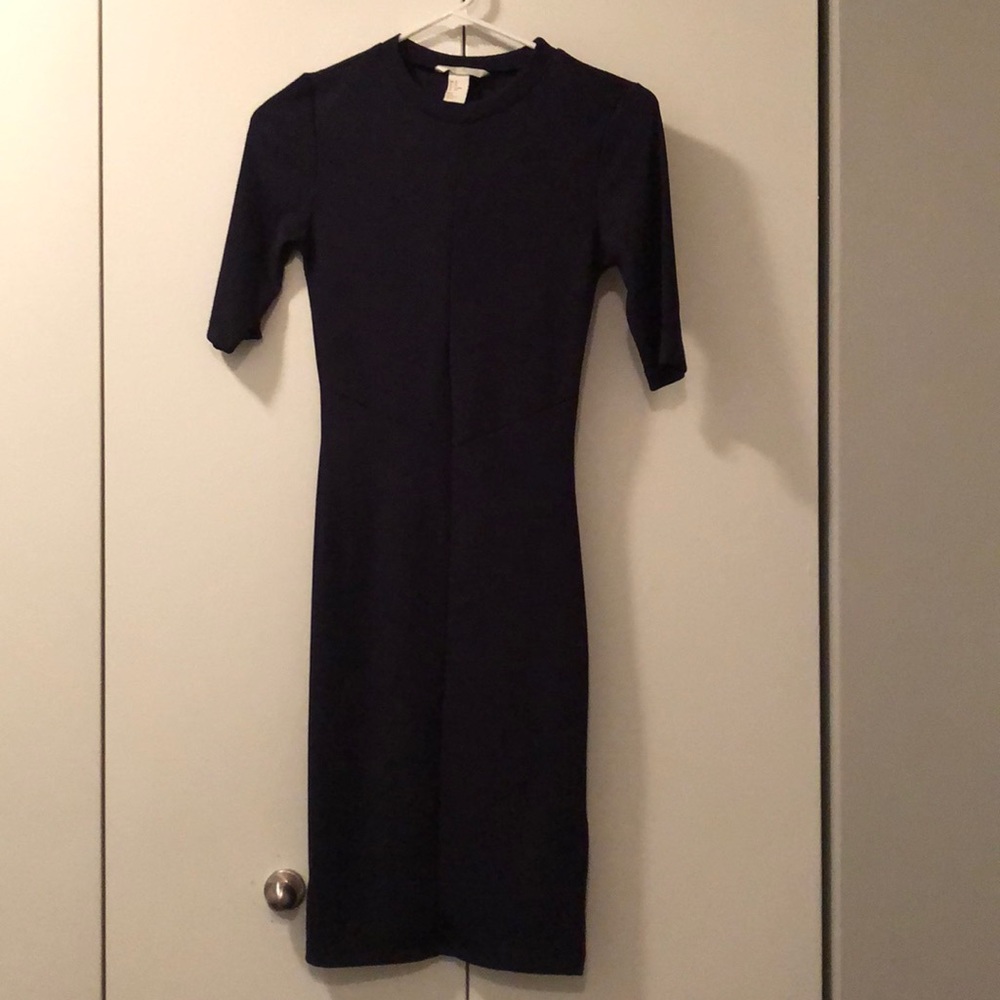 H&M bodycon shift midi dress